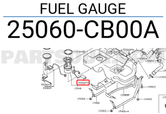 Nissan 25060CB00A FUEL GAUGE