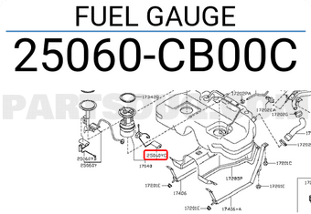 Nissan 25060CB00C FUEL GAUGE