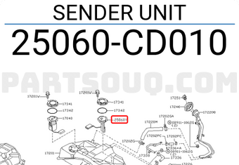Nissan 25060CD010 SENDER UNIT