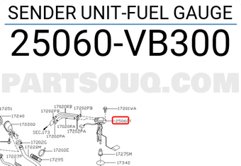 Nissan 25060VB300 SENDER UNIT-FUEL GAUGE