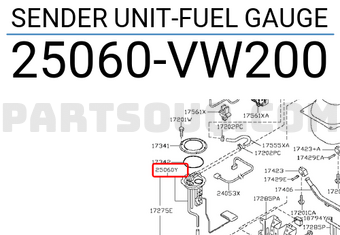 Nissan 25060VW200 SENDER UNIT-FUEL GAUGE