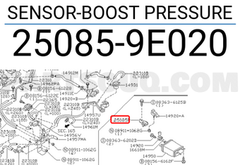 Nissan 250859E020 SENSOR-BOOST PRESSURE