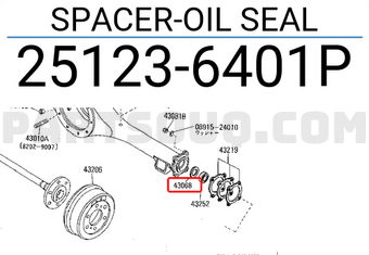 Nissan 251236401P SPACER-OIL SEAL