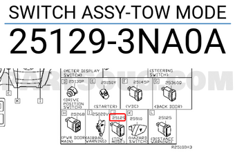 Nissan 251293NA0A SWITCH ASSY-TOW MODE