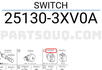 Nissan 251303XV0A SWITCH