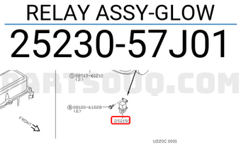 Nissan 2523057J01 RELAY ASSY-GLOW