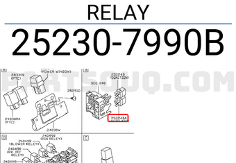 Nissan 252307990B RELAY
