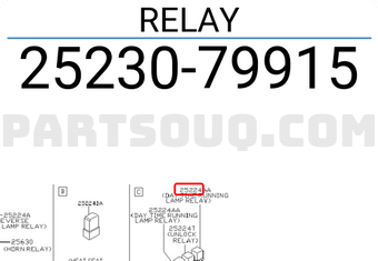 Nissan 2523079915 RELAY