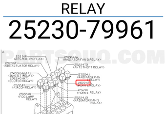 Nissan 2523079961 RELAY