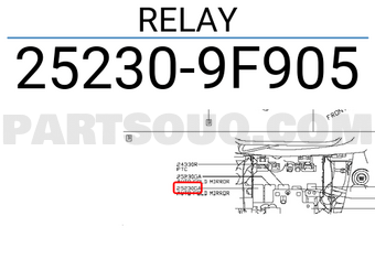 Nissan 252309F905 RELAY