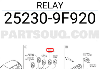 Nissan 252309F920 RELAY