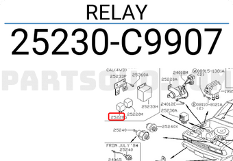 Nissan 25230C9907 RELAY