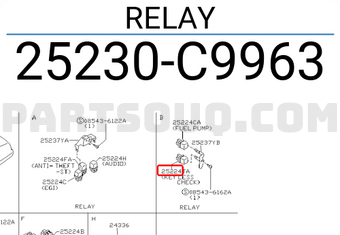 Nissan 25230C9963 RELAY