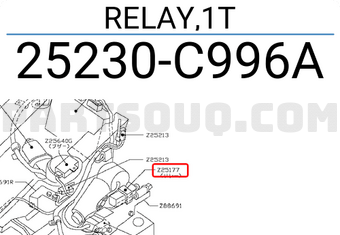 Nissan 25230C996A RELAY,1T
