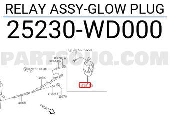 Nissan 25230WD000 RELAY ASSY-GLOW PLUG