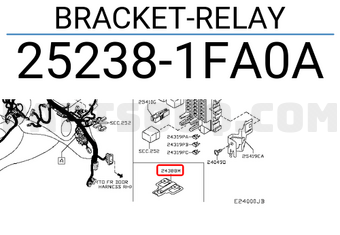 Nissan 252381FA0A BRACKET-RELAY