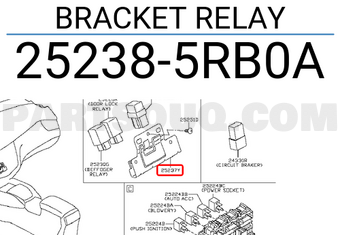 Nissan 252385RB0A BRACKET RELAY