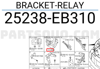 Nissan 25238EB310 BRACKET-RELAY