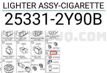 Nissan 253312Y90B ELECT. HEATING COIL ASSEMBLY