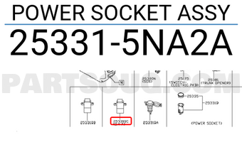 Nissan 253315NA2A POWER SOCKET ASSY