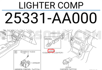 Nissan 25331AA000 ELECT. HEATING COIL ASSEMBLY