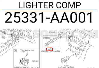 Nissan 25331AA001 ELECT. HEATING COIL ASSEMBLY