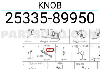 Nissan 2533589950 KNOB
