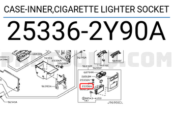 Nissan 253362Y90A ELECT. HEATING COIL ASSEMBLY