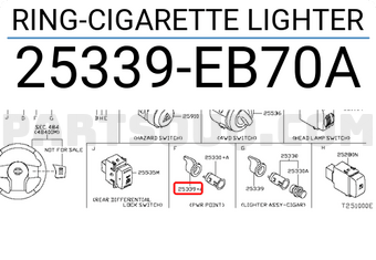 Nissan 25339EB70A ELECT. HEATING COIL ASSEMBLY