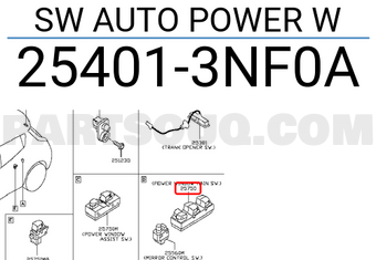 Nissan 254013NF0A SW AUTO POWER W
