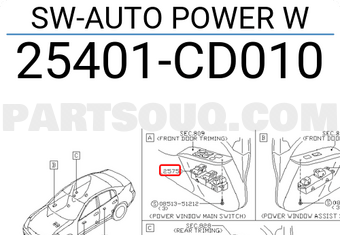 Nissan 25401CD010 SW-AUTO POWER W