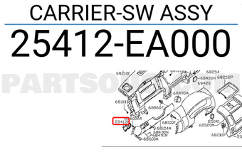 Nissan 25412EA000 CARRIER-SW ASSY