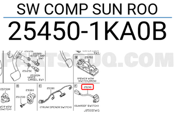 Nissan 254501KA0B SW COMP SUN ROO