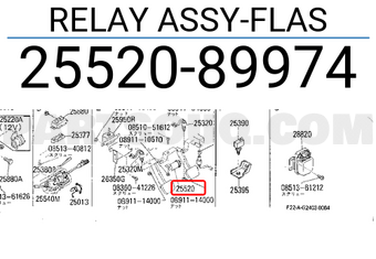 Nissan 2552089974 RELAY ASSY-FLAS