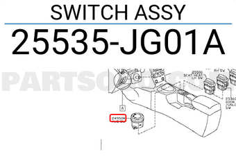Nissan 25535JG01A SWITCH ASSY