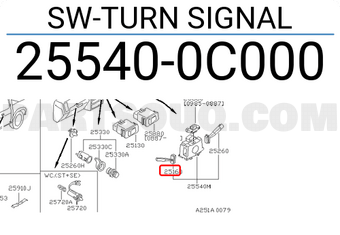 Nissan 255400C000 SW-TURN SIGNAL