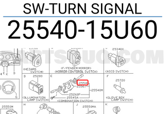 Nissan 2554015U60 SW-TURN SIGNAL