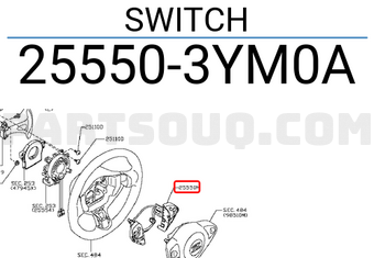 Nissan 255503YM0A SWITCH
