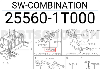 Nissan 255601T000 SW-COMBINATION