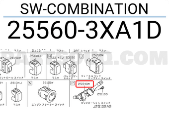 Nissan 255603XA1D SW-COMBINATION