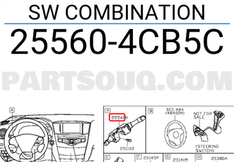 Nissan 255604CB5C SW COMBINATION