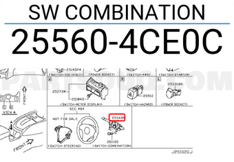 Nissan 255604CE0C SW COMBINATION