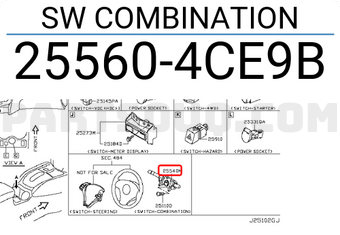 Nissan 255604CE9B SW COMBINATION