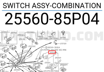 Nissan 2556085P04 SWITCH ASSY-COMBINATION