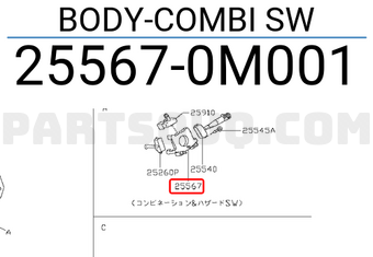 Nissan 255670M001 BODY-COMBI SW