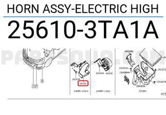 Nissan 256103TA1A HORN ASSY-ELECTRIC HIGH