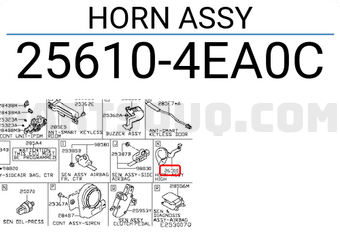 Nissan 256104EA0C HORN ASSY