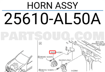 Nissan 25610AL50A HORN ASSY