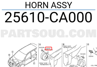 Nissan 25610CA000 HORN ASSY