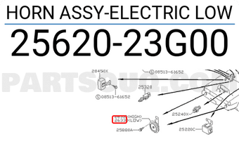 Nissan 2562023G00 HORN ASSY-ELECTRIC LOW
